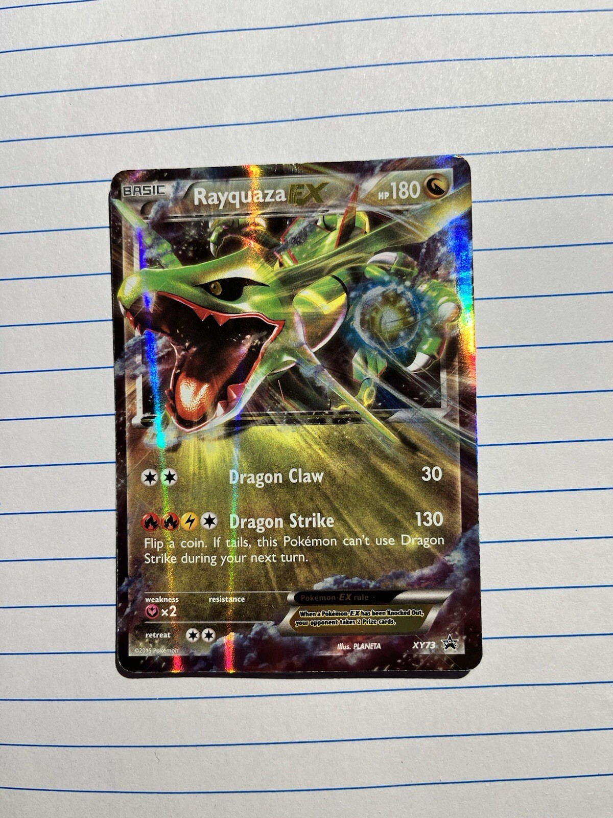 Rayquaza EX XY73 XY Promos Black Star Holo Pokemon Card