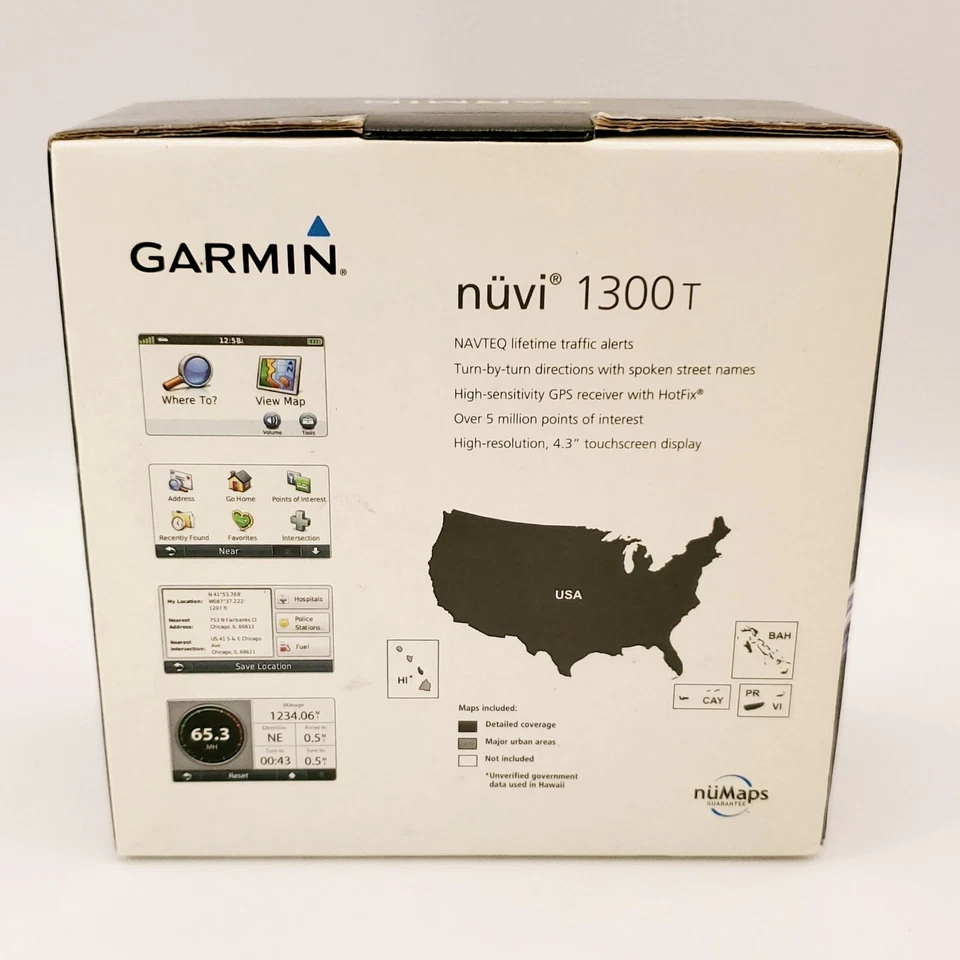 GARMIN nüvi 1300T 4.3-Inch Ultra Thin Portable GPS Navigator TESTED - Image 3 of 4