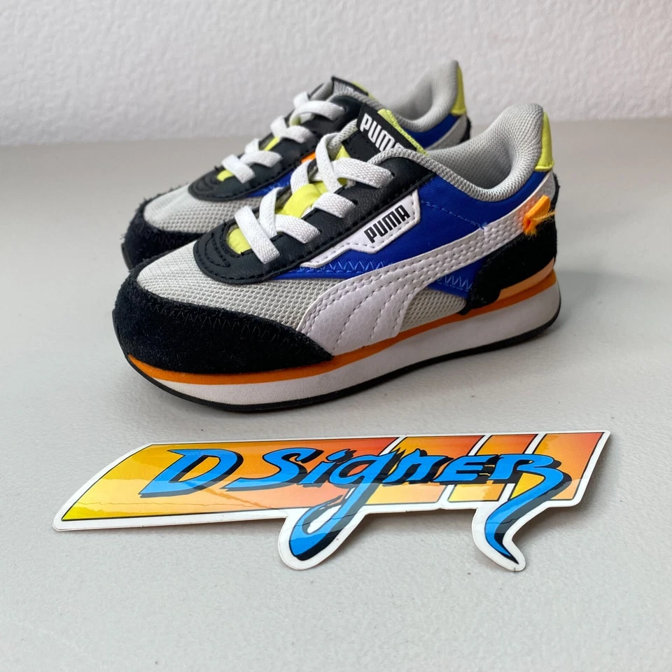 Tamanho 5- Puma Future Rider Splash Infantil Cinza Violeta 381856-03 Limpo! Envio rápido! - Imagem 2 de 4