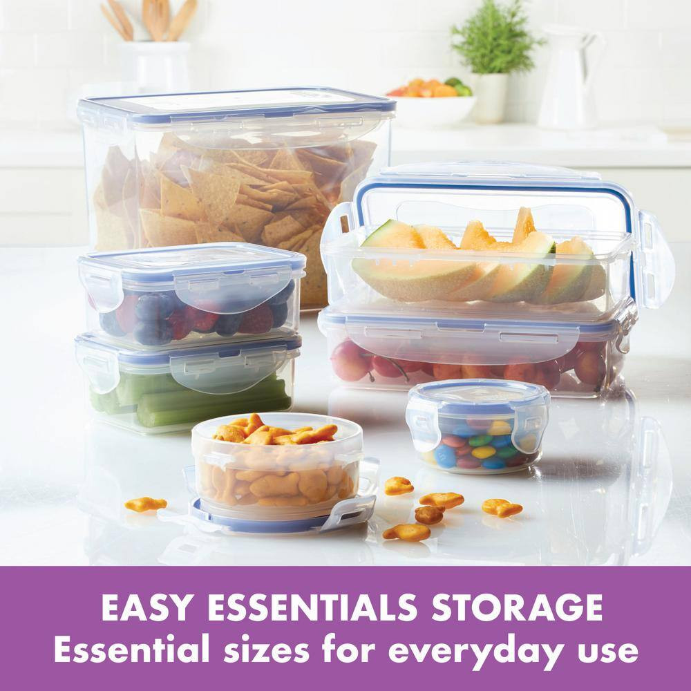 LOCK N LOCK Food Storage Container 22-Pc Set Plastic Kitchen Organizer Leakproof
