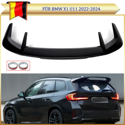 Für BMW X1 iX1 U11 2023-2024 Heckflügel Heckspoiler Spoiler Schwarz MP Style Lip