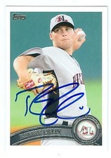 Robbie Erlin autographed baseball card 2011 Topps Minor League #191