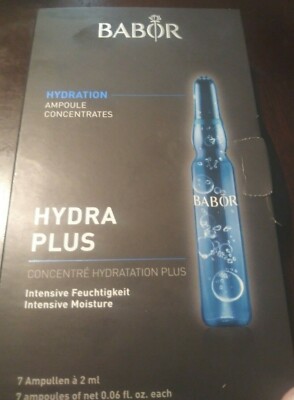 NIB BABOR Hydra Plus Ampoule Serum Concentrates, 7 Ampoules-FREE SHIPPING 