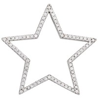 "Jobo \"43429\" AnhäNger Stern 925 Sterling Silber Rhodiniert Mit Zirkonia"