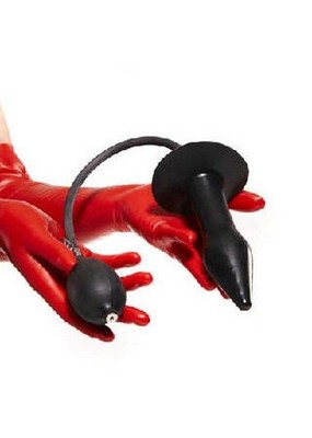 SUPER SALE INFLATABLE Latex INTRUDER BUTT PLUG /BLACK/SEMI-HARD/UK/intruder  | eBay