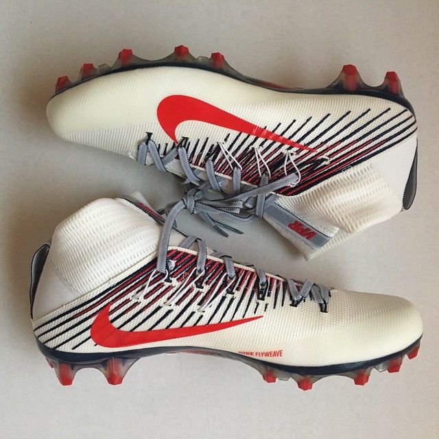 red white and blue nike cleats