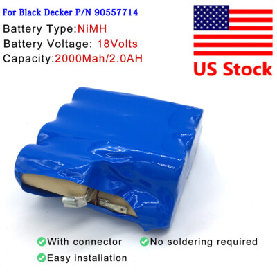 Battery for Black Decker Pivot Vac PHV1810 S ANYO-KR1500SC/V P/N:  90557714