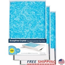 ScoopFree Crystal Cat Litter  Refill Tray Fresh Scent No-Scoop Pack of 3 New