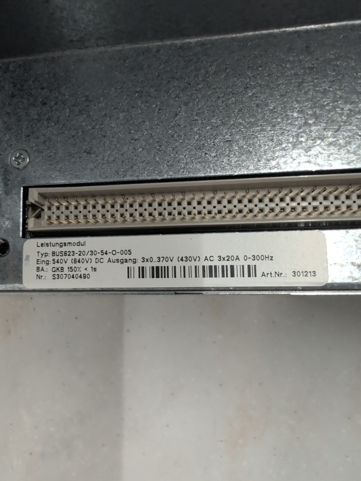 Baumuller BUS623-20/30-54-O -005 Servo Drive 
