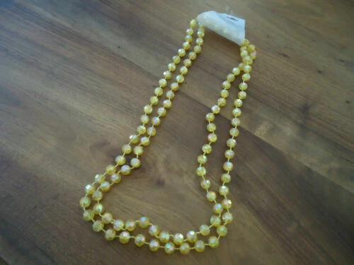 Colliers multi-rangs jaunes