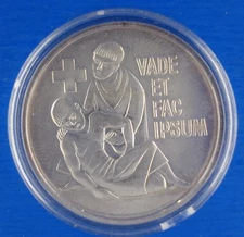 *RARE-MEDAL* 58 HUMANITATI ET PACI  VIRIBUS UNITIS  1866-1966  SILVER 1000 