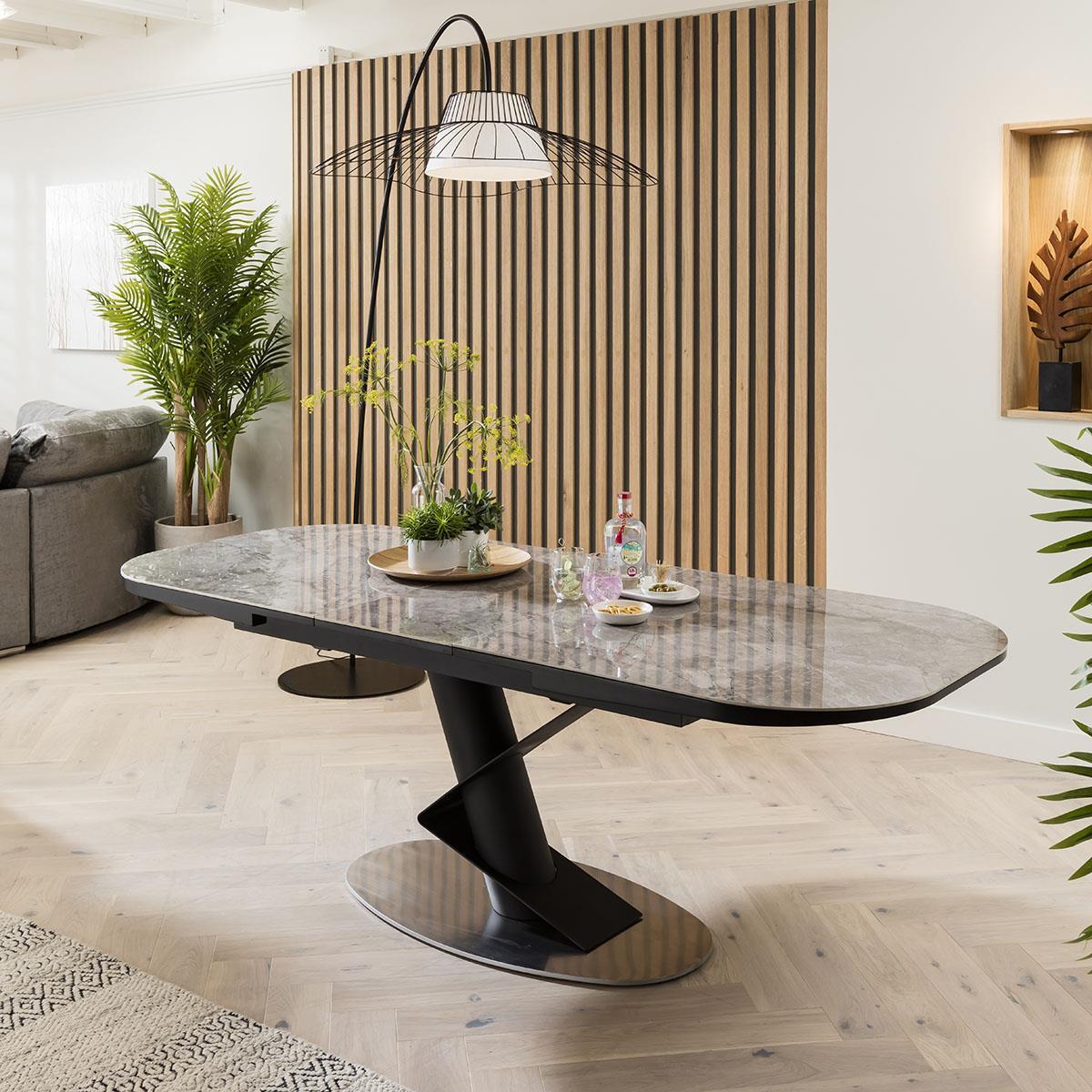 Quatropi Grey Corner Dining Table Quatropi Black Corner Dining Set