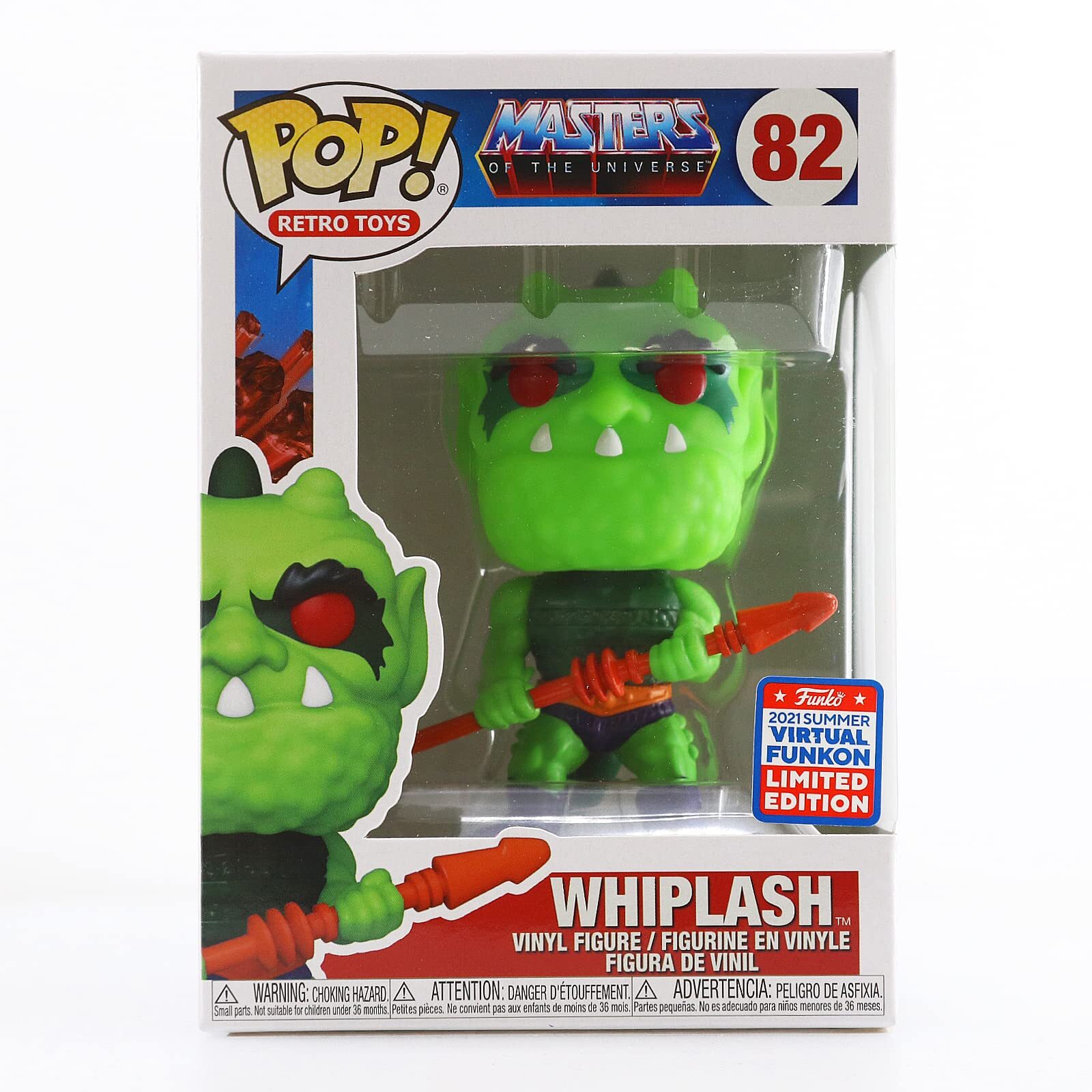 Funko Pop! Retro Toys Masters Of The Universe Whiplash #82 2021 Virtual Funkon L