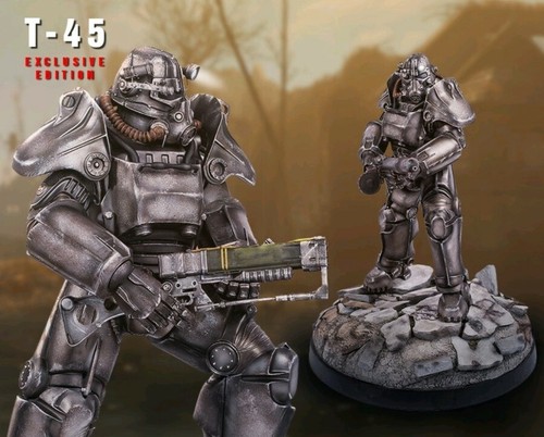 Fallout T 45 Power Armor Statue Exclusive Version Nib Ltd To 500 Sold Out Ebay