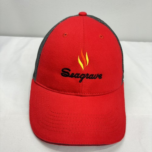 Seagrave Fire Truck Fighter Snapback Mesh Trucker Mütze Cap One Size Rot Schwarz - Bild 3 von 11