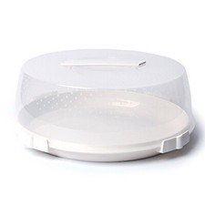 Excelsa tortiera copri torta da trasporto, 32 cm, Plastica, Bianco cod.47545