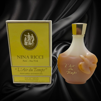 NEW Vintage Nina Ricci L'Air du Temps Perfumed Shower Gel 18 mL 5 fl oz Boxed