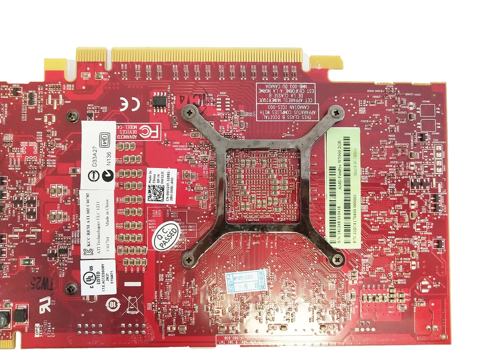 0WJ2JT WJ2JT For Dell AMD Firepro W5000 2GB GDDR5 Graphic Video Card - Image 4 of 4