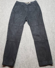 Calvin Klein Sport Jeans Womens 12 Black Tapered High Rise Cotton Made in USA