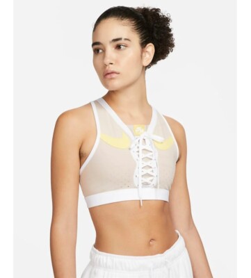 Nwot ✨️ Nike Air Force Medium Support Laced Sports Bra Size L ♡