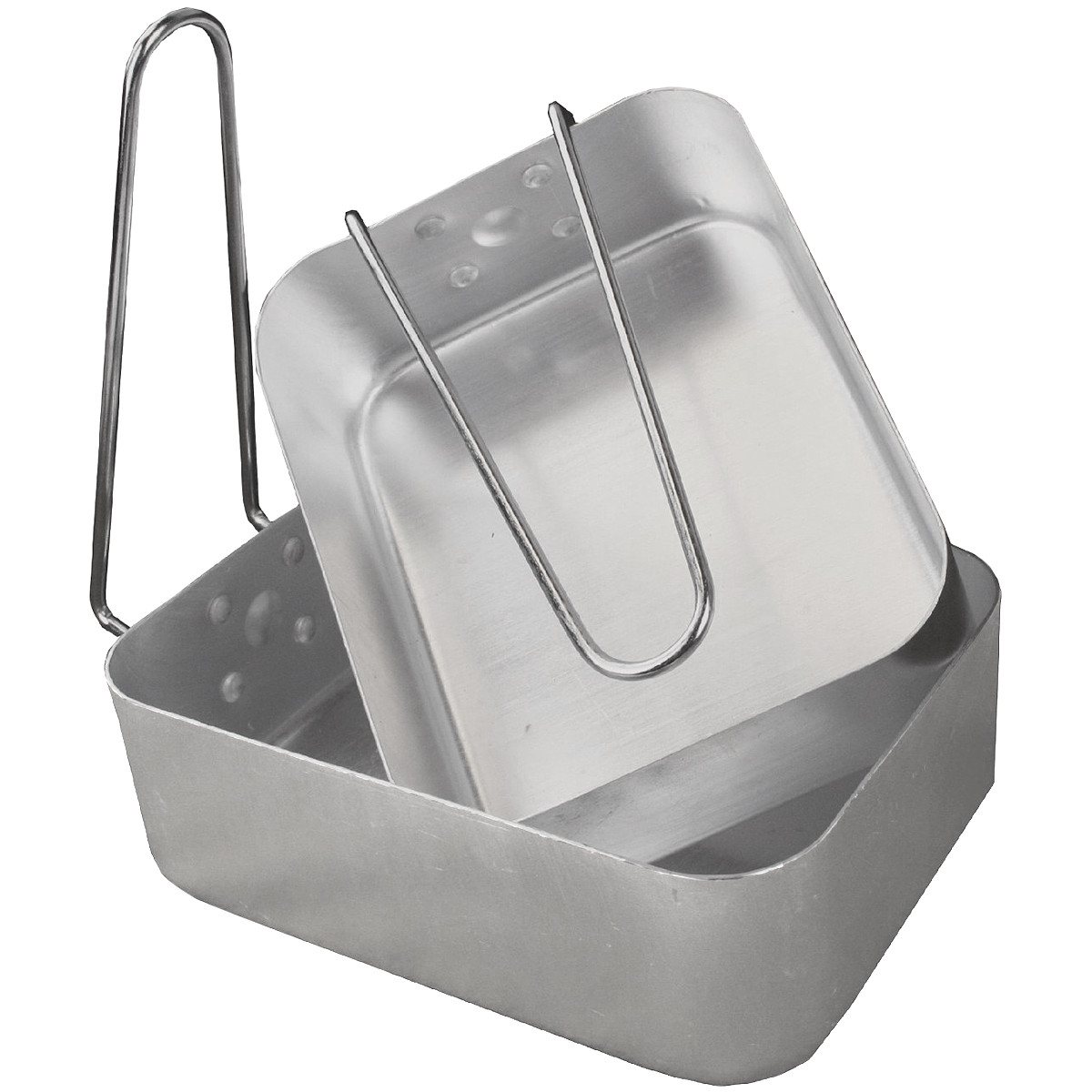 PRO-FORCE 1.3L 1.5L ALUMINIUM MESS TINS CAMPING COOK SET FOLDABLE HIKING PANS