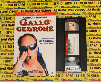 VHS cartonata GALLO CEDRONE carlo verdone 1998 CECCHI GORI PRC0007 (F320)