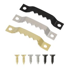 Small Sawtooth Picture Hangers with Screws - 50 Pack Picture Hanging Hooks Pe...