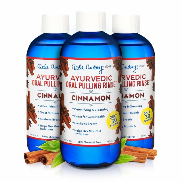  Oil Pulling Ayurvedic Mouthwash, 3 Pack Natural Cinnamon Oral Health Rinse, eBay