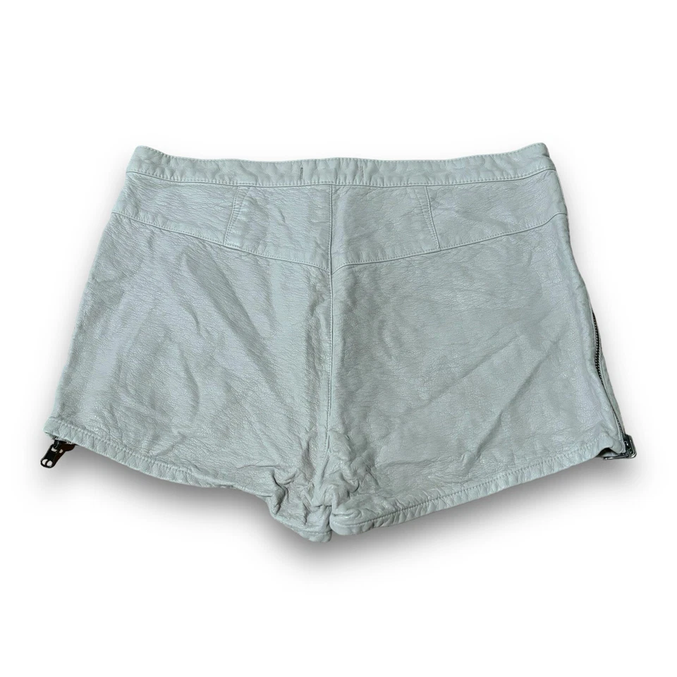 Pantalones Cortos Mujer Free People Cuero Beige Talla 10 Medidas 32 x 2.5 Foto 2 de 4