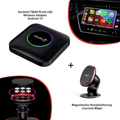 CARLINKIT TBOX Ambient LED Wireless Android 13 Carplay & Android Auto inkl Handy