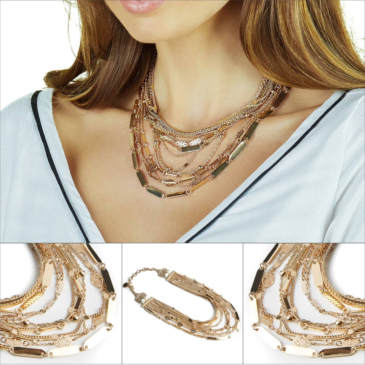Chain top under collar