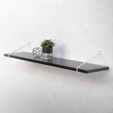 Supporto di acciaio 2 pz 265 mm bianco mensole per scaffali ripiani galleggianti