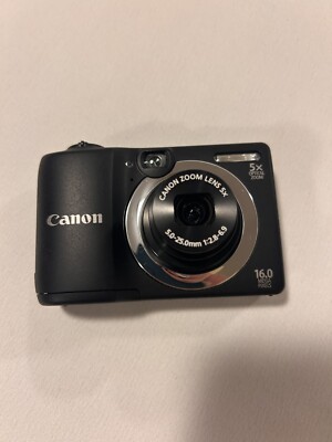 Canon PowerShot A1400 16.0 MP Digital Camera - Black for sale