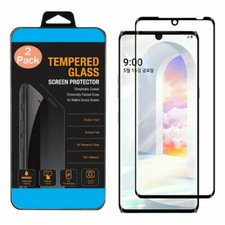 2-PACK For LG Velvet 3D Full Coverage 9H Tempered Glass Screen Protector Film x2