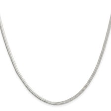 925 Sterling Silver 3.3-6.25mm Snake Chain Necklace 7-30 Inch Mens Womens