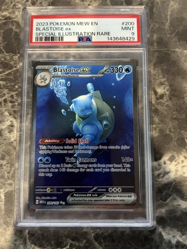 Pokémon TCG Blastoise EX Scarlet & Violet 151 PSA 9