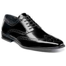 Stacy Adams Shoes Tinsley Wingtip Oxford Black Size 8.5 — photo 2
