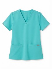FIGS Catarina One-Pocket Scrub Top - color Deep Reef, blue Women's Size L FW1100