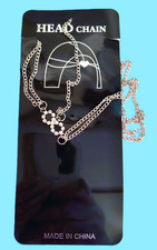 New by Head Chain Multistrand Silver Color Hair Accessory Sparkling Crystals