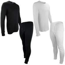 Mens Long Sleeve Thermal Top and Bottoms Set by THMO - 2 PK Base Layer Set