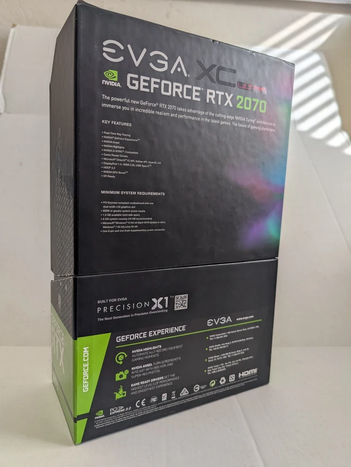 EVGA NVidia GeForce RTX 2070 XC Ultra - 8GB GDDR6 Graphics Card (08G-P4-2173-KR) - Image 2 of 4