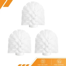 3Pack Toilet Bowl Brush 12mm Replacement Toilet Brush Cleaning Brush Head White