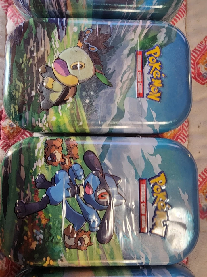 Pokemon TCG Sinnoh Stars pacote com 5 mini latas - Imagem 3 de 4