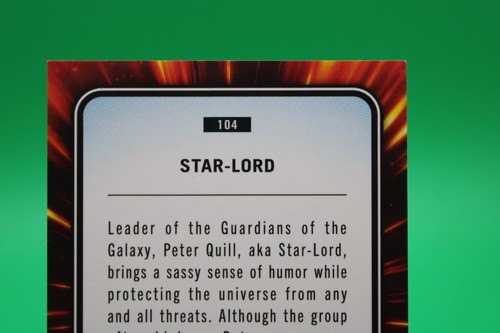 2025 Topps Chrome Marvel Red Wave Numbered 3/5 Star Lord #104 - Picture 6 of 7