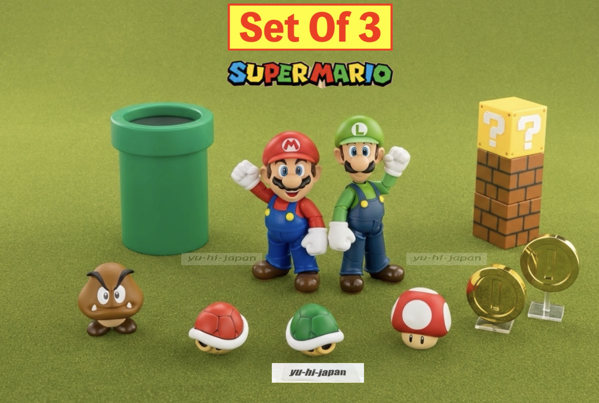 S.H.Figuarts Mario & Luigi & Playset 2026 TAMASHII NATIONS Set Of