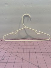 CHILDREN'S WHITE CLOTHES HANGERS-- 10 IN A SET