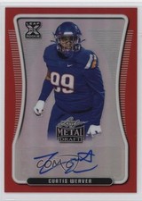 2020 Leaf Metal Draft Red Rainbow 1/5 Curtis Weaver #BA-CW1 Auto 5c2