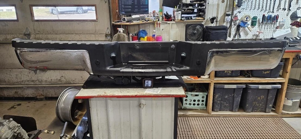 (SOLO RECOGIDA LOCAL) Parachoques trasero lado estilo con paquete de remolque cromado para Ford F1 09-14 Foto 4 de 4