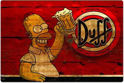 Retro Homer Duff Beer Vintage Plaque Tin Metal Signs Home Décor 8x12
