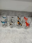 Vintage Anchor Hocking  Song Bird Glasses Set Of 8